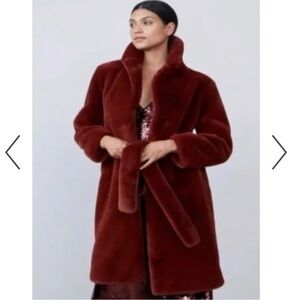 Gorgeous Faux Fur Greta robe coat Allen Schwartz